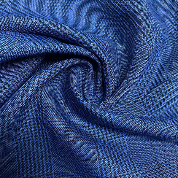 Tita gbigbona tr polyester rayon nipọn spandex parapo sọwedowo Fancy suiting fabric YA8290 (1)
