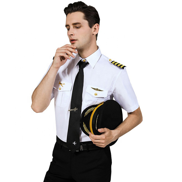 Tecido de camisa de uniforme de piloto de lixivia elástico en 4 direcións