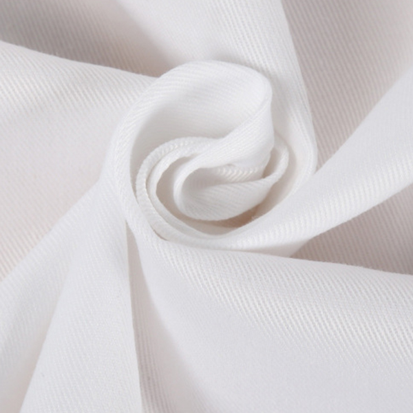 65% polyester 35% katoen bleik wit geweefde stof