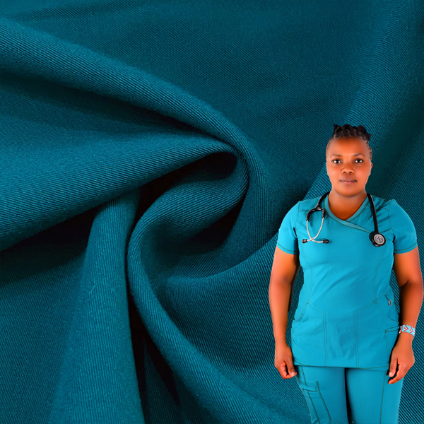 polyester rayon spandex medical uniform fabric for scrub