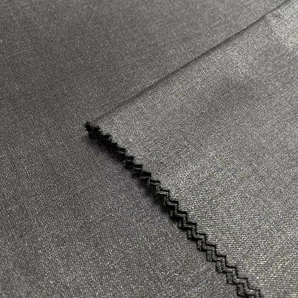Shiny Grey 70 Polyester 30 Rayon 210 gsm Twill Fabric