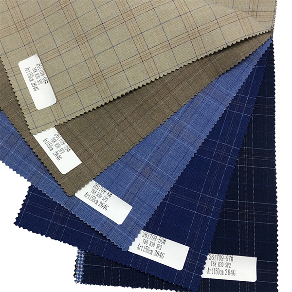 viskos polyester pläd/rutad kostym tyg YA-CG