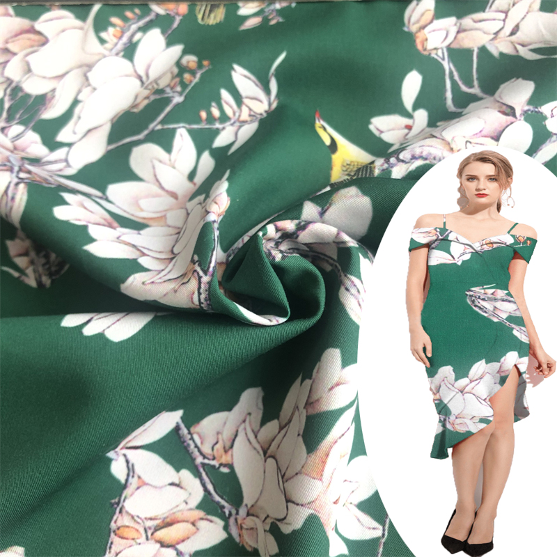 polyester spandex print fabric