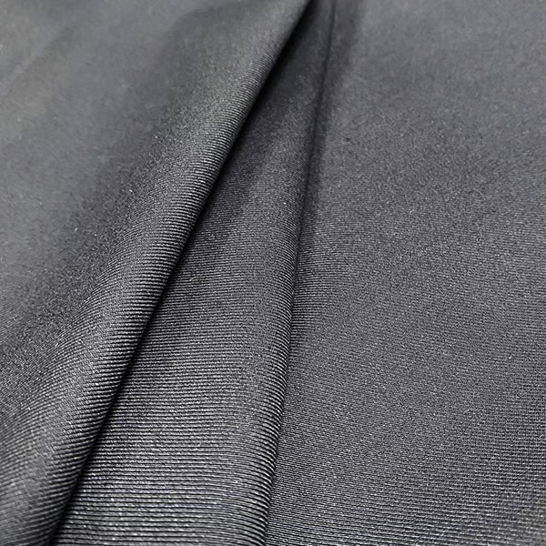 Navy Blue Twill Polyester Viscose Material Blend Fabric