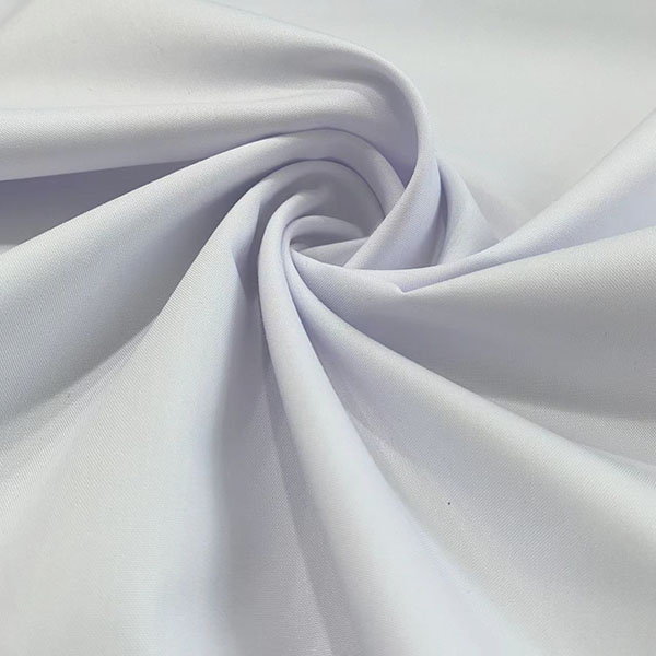 White Woven 20 Bamboo 80 Polyester Shirt Fabric