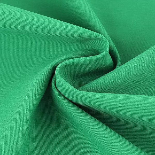 green polyester cotton fabric
