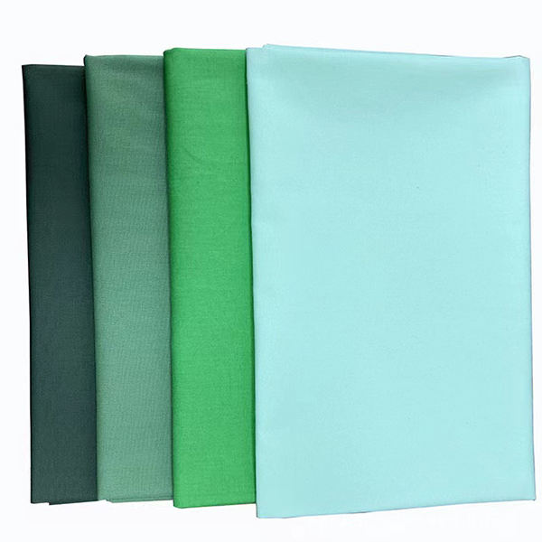 green polyester cotton fabric