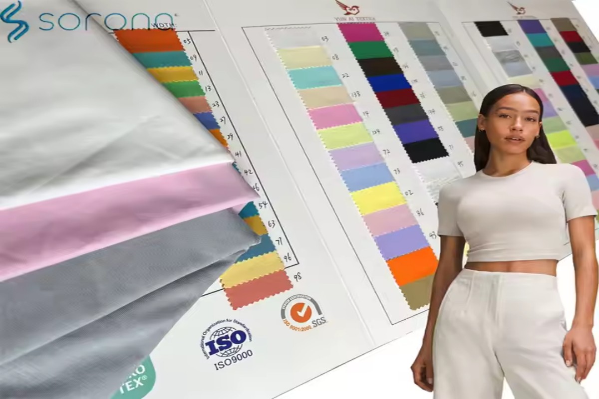 nylonová spandexová tkanina na športové oblečenie2