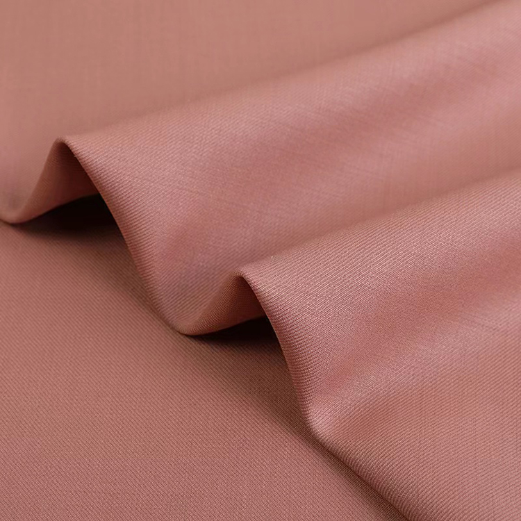 pink polyester rayon fabric
